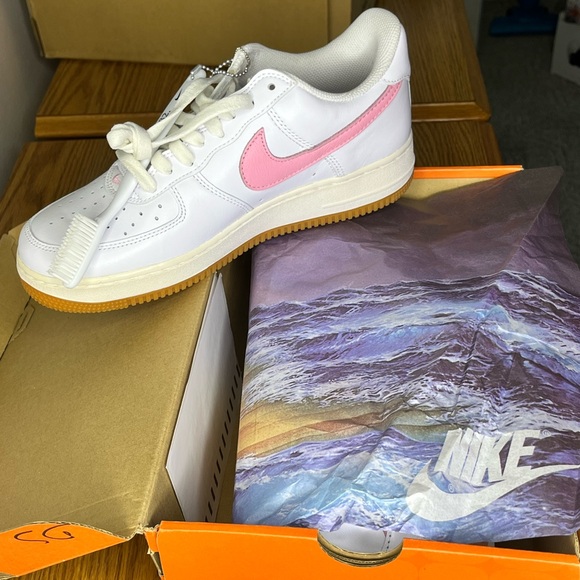 Nike Air Force 1 with Pink Swoosh
